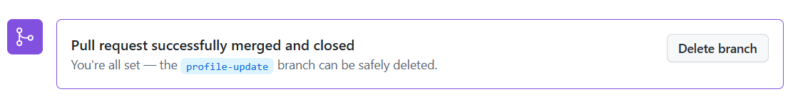 GitHub - Delete branch