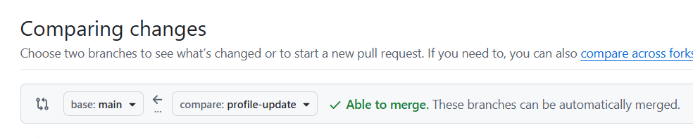 GitHub - Pull Request의 base 및 compare 브랜치